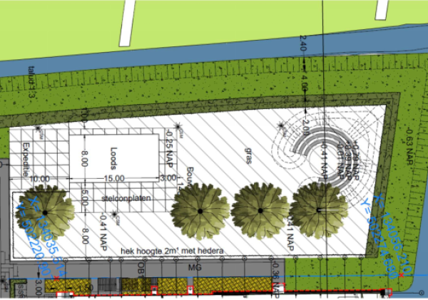 Artist Impression van de bouwspeelplaats op de Broeckgouw