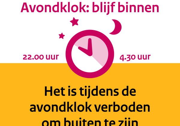 avondklok uur later