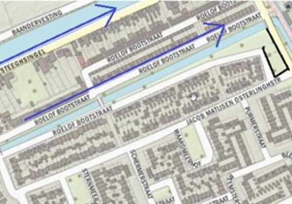 Verkeer, eenrichtingsverkeer R.Bootstraat