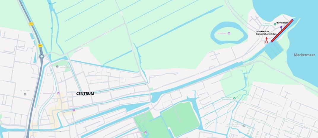 Plattegrond Haven Edam