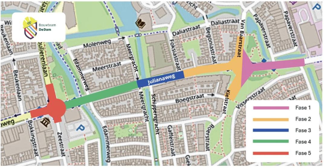 fases julianaweg drop en entree
