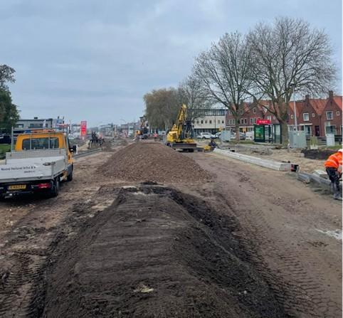 julianaweg aanleg trottoirbanden