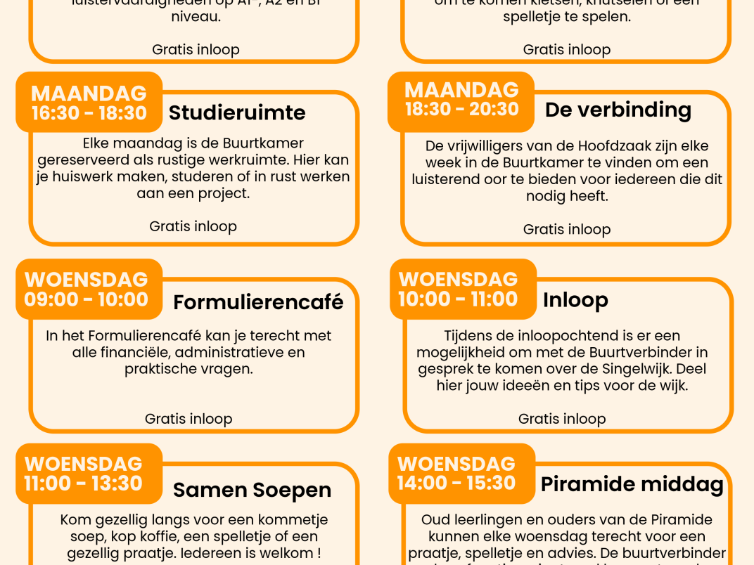 agenda singelwijk